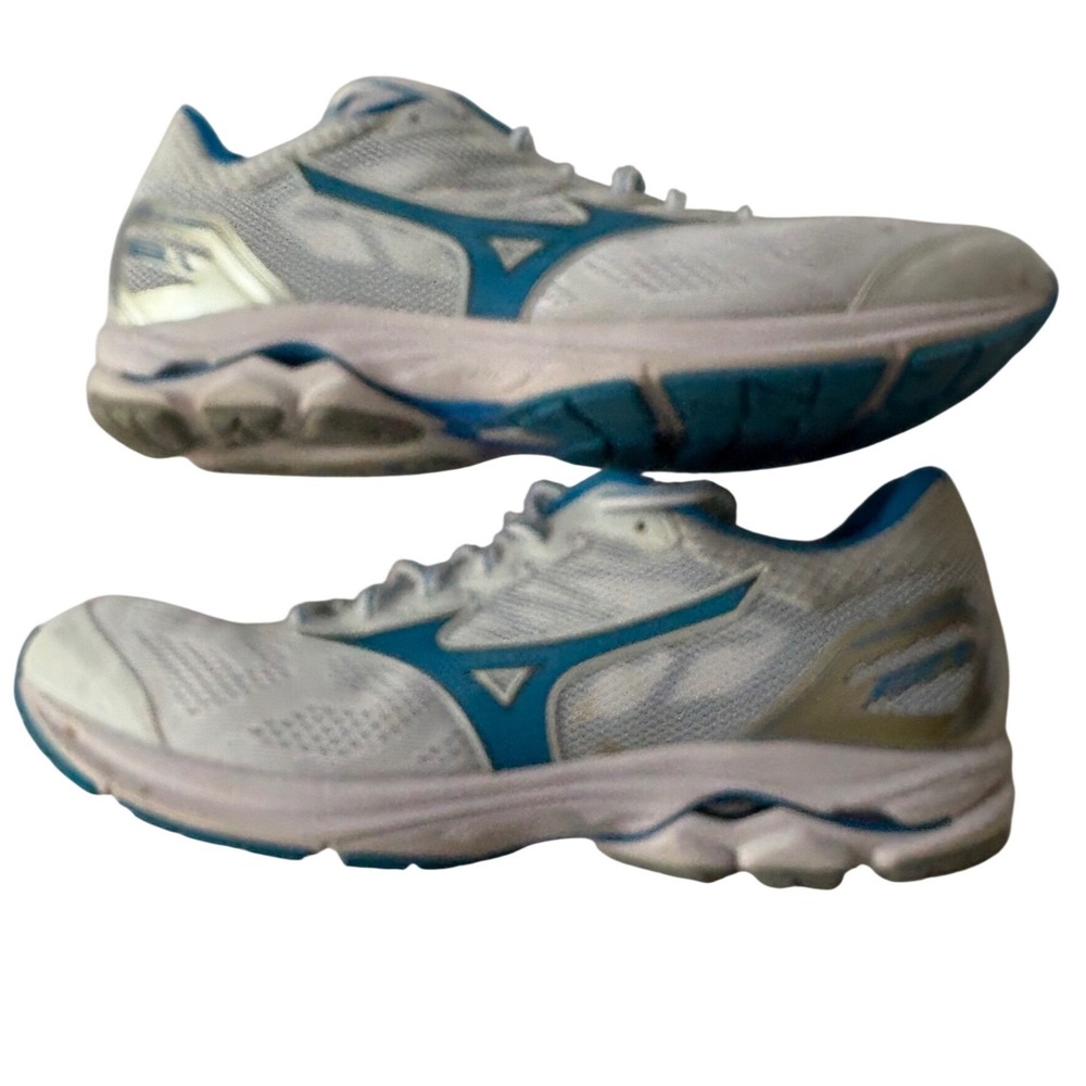 Mizuno Wave Rider 17 Men's Running Shoes White Blue Athletic Sneakers Size 10.5 - Picture 3 of 10